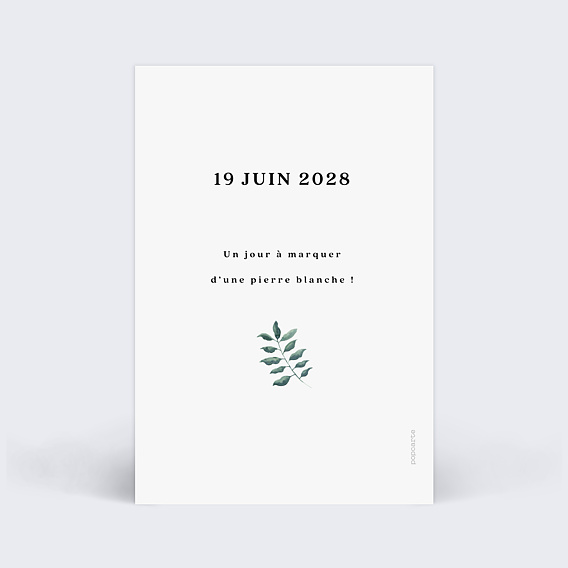 Save the date Luxe Verso