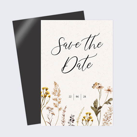 Save the date Bouquet Sauvage