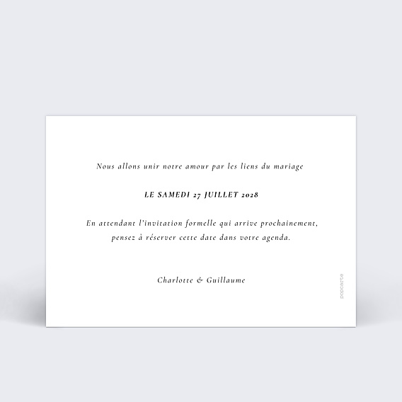 Save The Date Élégance Intemporelle