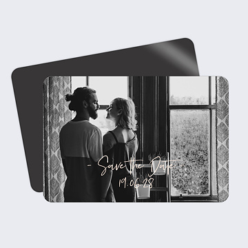 Save The Date Photo & Fond Crème