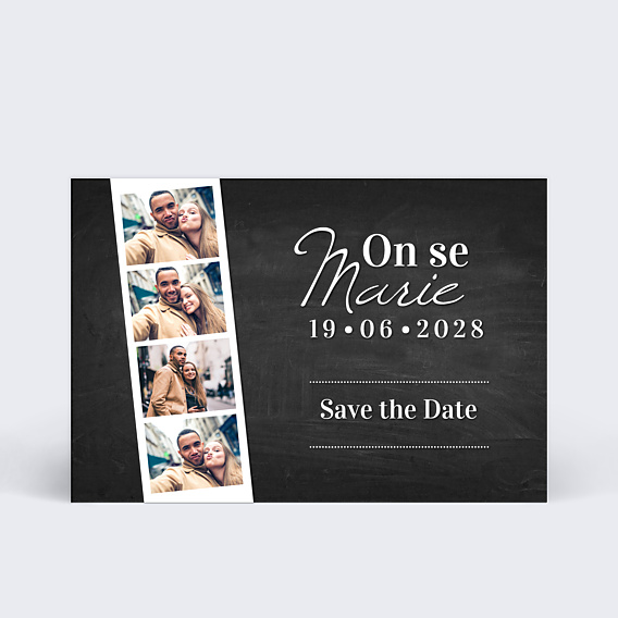 Save The Date Photomaton Ardoise