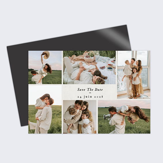 Save the date Carte Postale Vintage