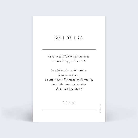 Save the date Solstice Verso