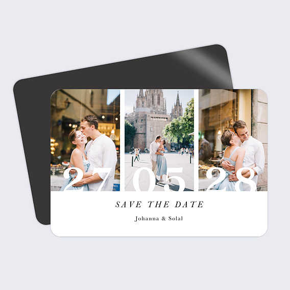Save the date Trois Photos