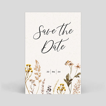 Save the Date Bouquet Sauvage