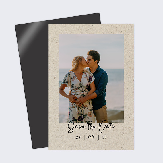 Save the date Esprit Chiné Simple