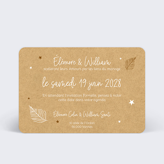 Save The Date Tourbillon d'Étoiles Kraft