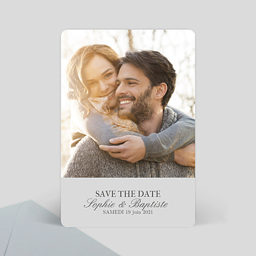 Save The Date Bandeau gris