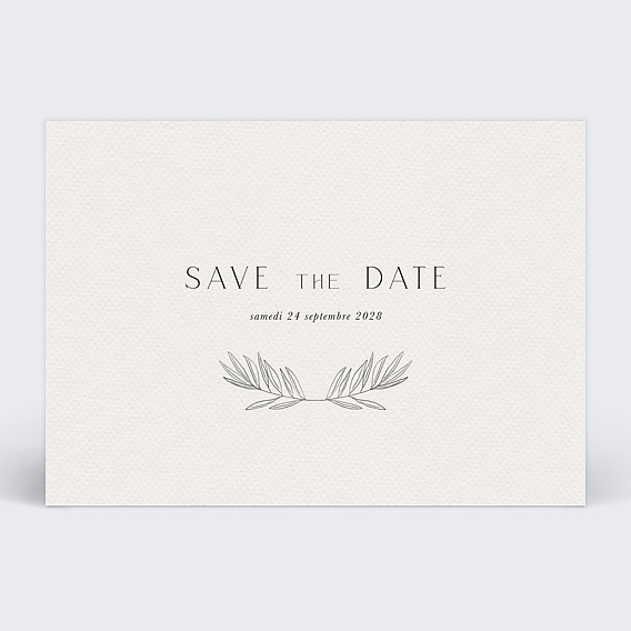 Save the date Délicatesse