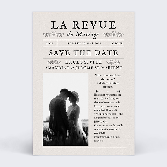 Save the date Journal