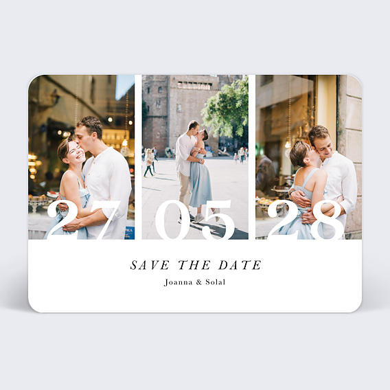 Save the date Trois Photos