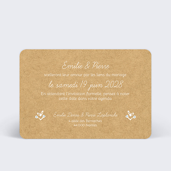 Save The Date Timeline Dentelle