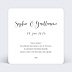 Save the date Calligraphie  Verso