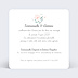 Save the date Couronne de fleurs Verso