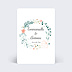 Save The Date Couronne de fleurs