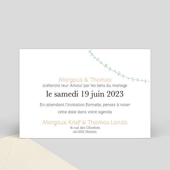 Save the date Promenade Champêtre Verso