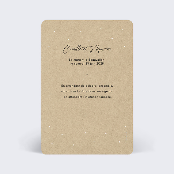 Save the date Arbre Verso