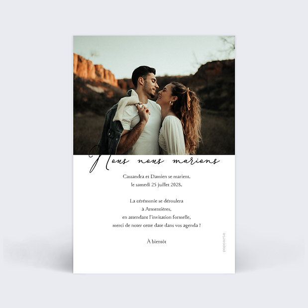 Save the date Joli multi Verso