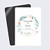 Save the date Couronne de fleurs