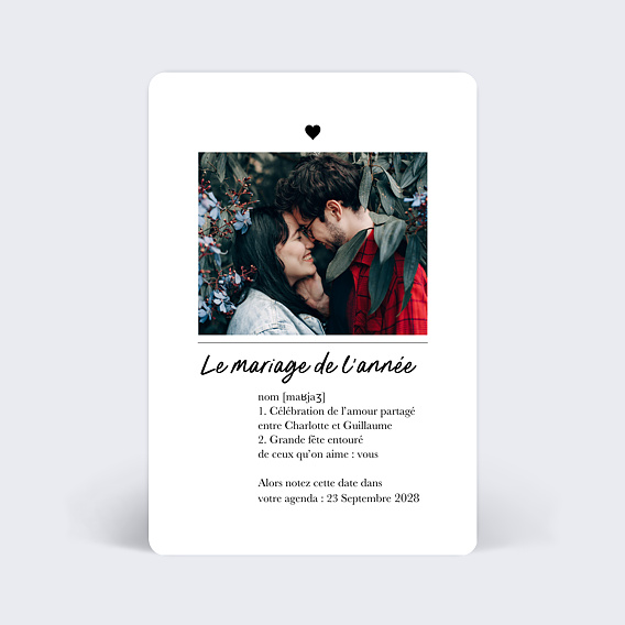 Save The Date Invités en Or