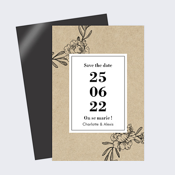 Save The Date Authentique
