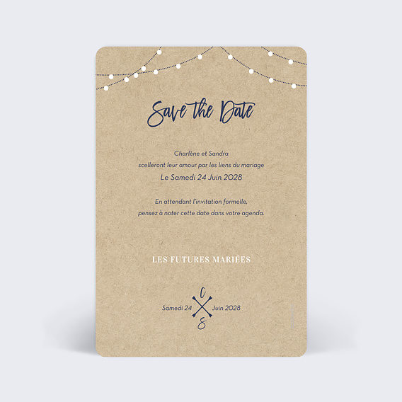 Save the date Il Était une Fois Verso