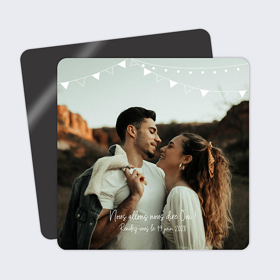 Save the date Fanions Bucoliques Recto