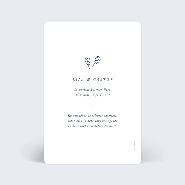 Save The Date Bloom Verso