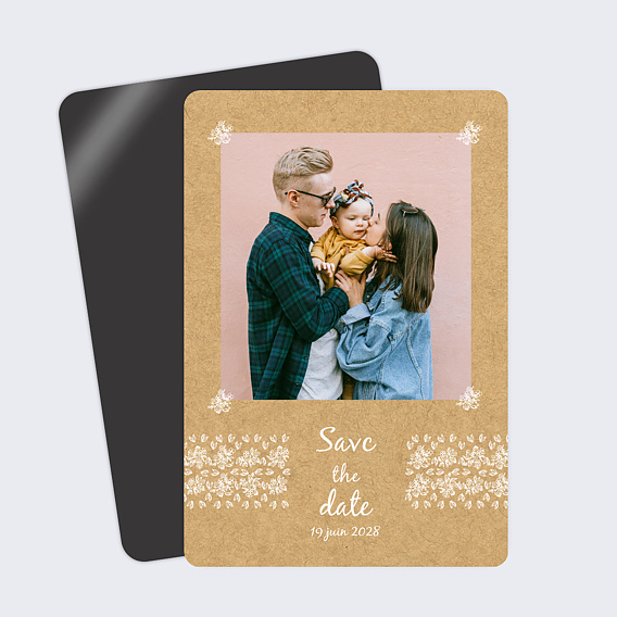 Save the date Jolie dentelle