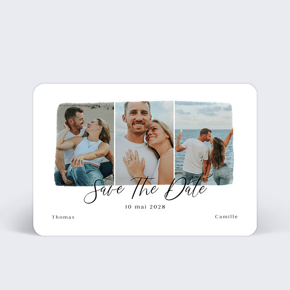 Save the Date Triptyque Romantique