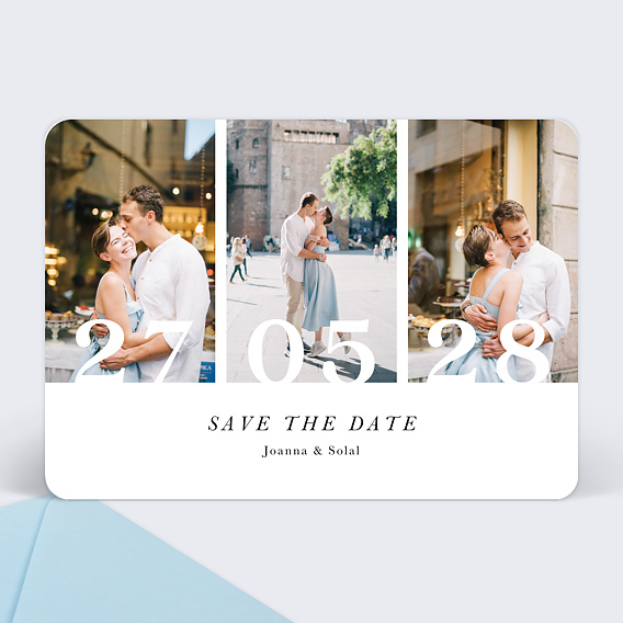 Save the Date Trois Photos