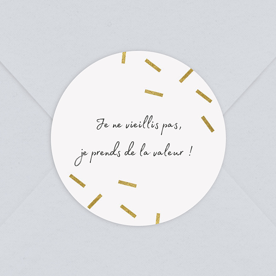 Sticker anniversaire 90 ans Chic