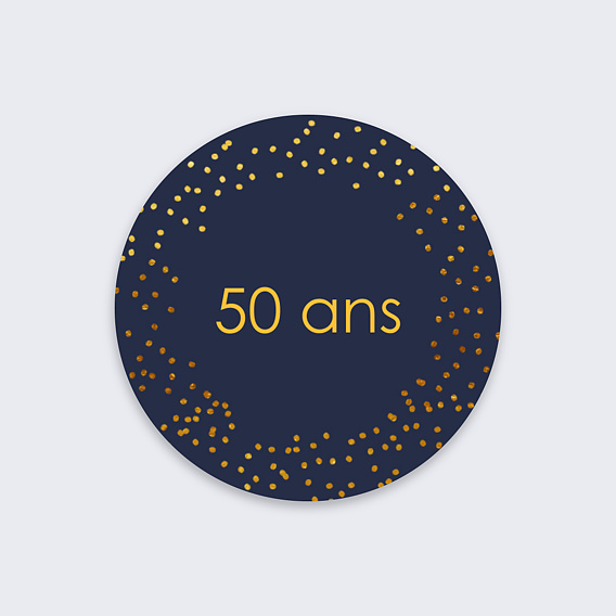 Sticker Anniversaire Bulles