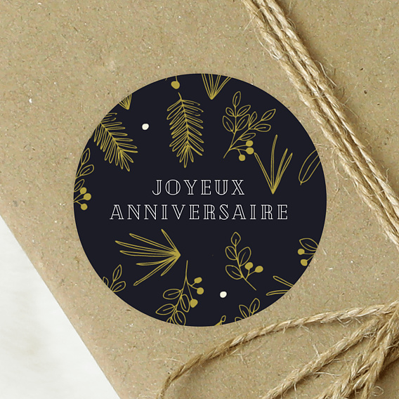 Sticker anniversaire Champêtre
