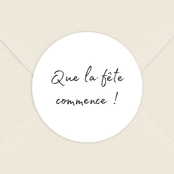 Sticker anniversaire Charme Classique