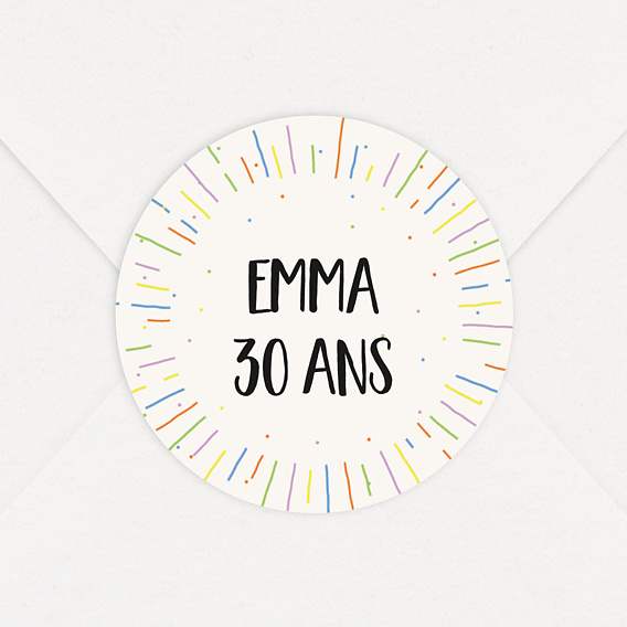 Sticker anniversaire Deux Anniversaires