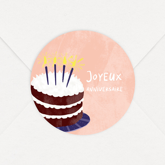 Sticker anniversaire Gâteaux