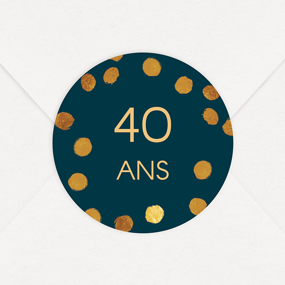 Sticker anniversaire Adulte Graphique Chic