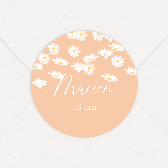 Sticker anniversaire Marguerite