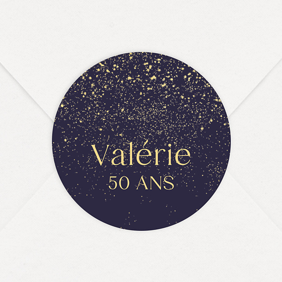 Sticker anniversaire Pluie de Fête