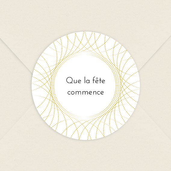 Sticker anniversaire Rosace 