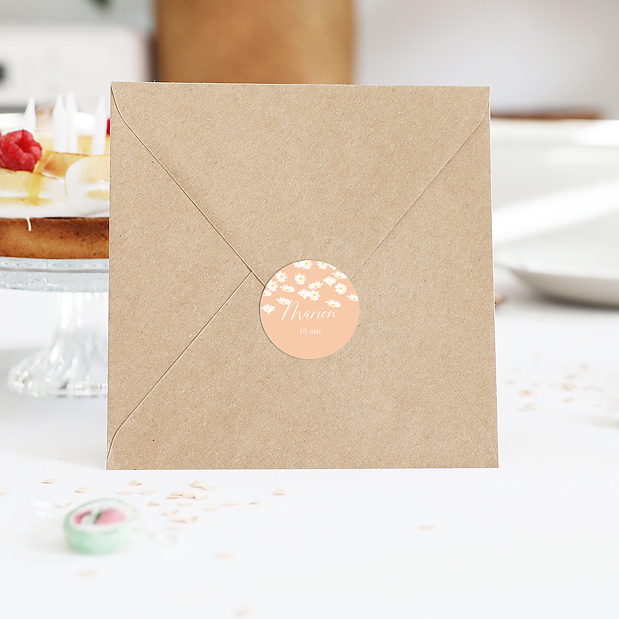 Sticker Anniversaire Marguerite