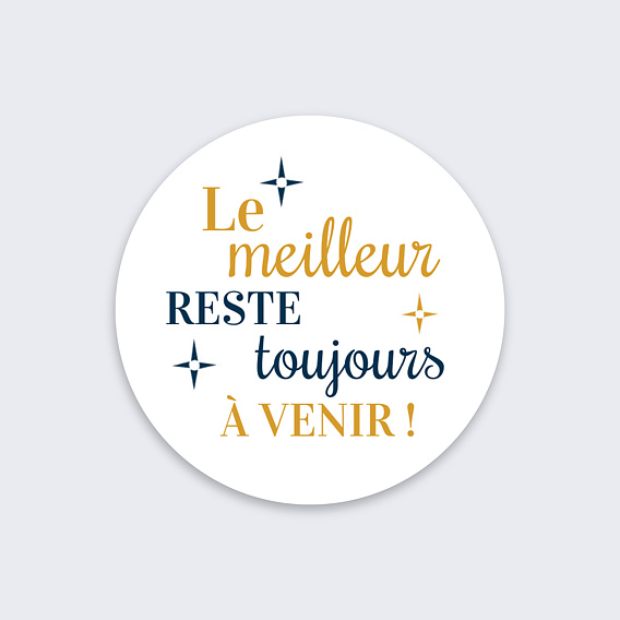 Stickers anniversaire 2 en 1 Recto