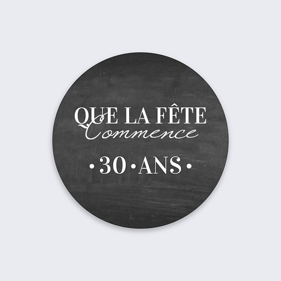 Stickers anniversaire Photomaton Ardoise Recto