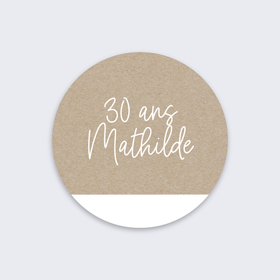 Stickers anniversaire Photomaton Recto