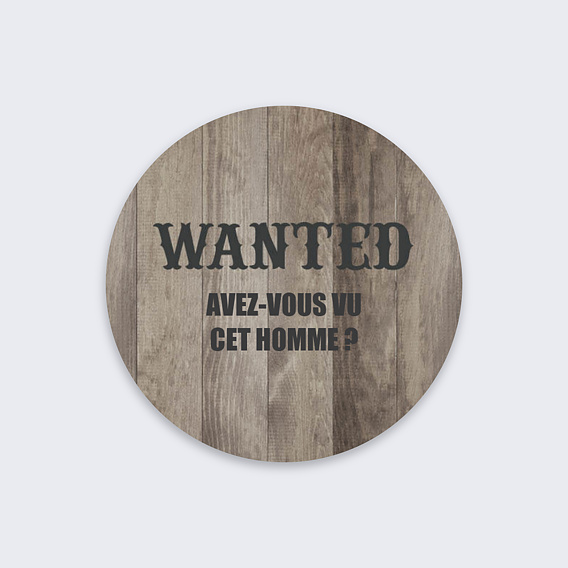Stickers anniversaire Wanted Recto