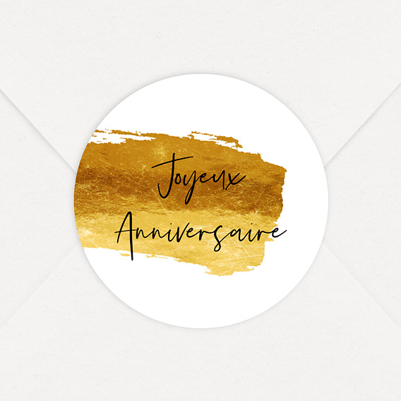 Stickers anniversaire Joyeux Anniversaire Pinceau Après 2