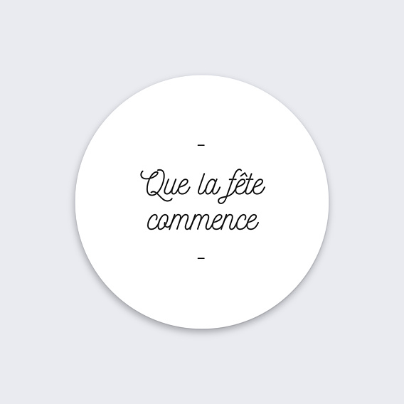 Stickers anniversaire Tirets