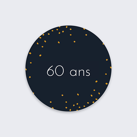 Stickers anniversaire Poussière d'Étoiles