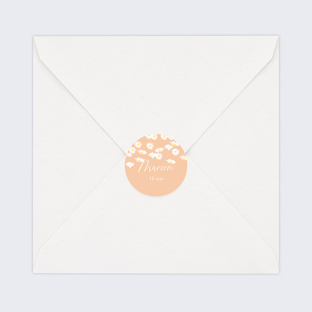 Sticker Anniversaire Marguerite